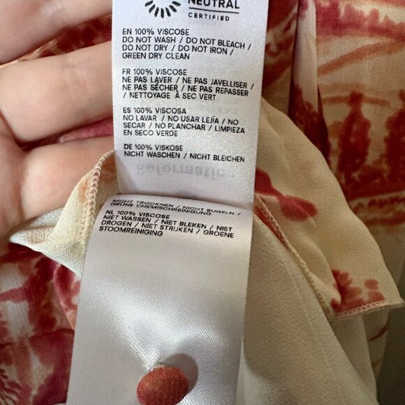 NEW NWT Reformation Fredo Dolce Vita Watercolor Toile Midi-Dress - Picture 9 of 9